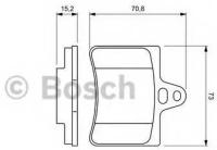 Колодки дисковые задние для citroen c5 00 Bosch 0986424580