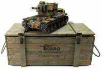 Радиоуправляемый танк Torro KV-2 1/16 ВВ-пушка, дым, зеленый V3.0 2.4G RTR, TR11708-CA-3.0