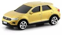 Машинка металлическая Uni-Fortune RMZ City 1:64 Volkswagen T-Roc 2018 (цвет золотой) 344040S-GLD