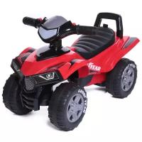 Пушкар каталка детская Super ATV (кожаное сиденье), BabyCare, красная