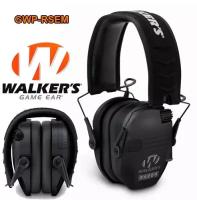 Активные наушники для стрельбы WALKERS Razor Black