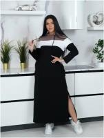 Lovetex.store / Платье спортивное длинное / кофе / размер 60