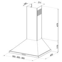 Каминная вытяжка Korting KHC 6750 RB
