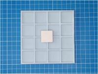 Силиконовая форма для миниатюрной плитки строймини масштаб 1:12, 16 шт., миниатюра, макет, диорама, кукольный дом