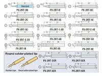 Сменное жало GOOT PX-2RT-B (d7х37мм), насадка для паяльников и паяльных станций с защитным покрытием, наконечник конус для пайки, Япония