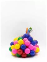 Шарики для сухого бассейна 6 см / 100 шт / шарики для бассейна Okikid / разноцветные