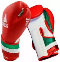 Перчатки боксерские AdiSpeed красно-бело-зеленые (вес 16 унций)