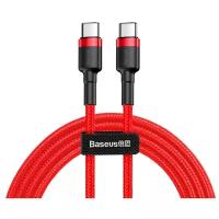 Кабель Baseus Cafule USB Type-C - USB Type-C, 1 м, 1 шт., красный