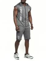 Спортивный комплект мужской - футболка, шорты AD2265Sr, 52-54
