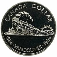 Канада 1 доллар 1986 г. (100 лет городу Ванкувер)