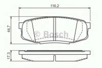 Колодки тормозные дисковые | зад | Bosch 0 986 494 380