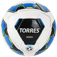 Мяч футбольный сувенирный TORRES Resposta Mini FV321051, д.16 см, ТПУ, термосш, Airless, бело-сине-черный