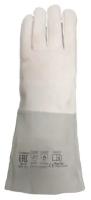 Краги/перчатки для аргонодуговой сварки кожаные пятипалые "Аргон" 35 см аргонодуговая сварка, 1 пара
