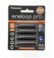 Аккумуляторы (4 шт.) Panasonic 2550 mAh R6/AA Eneloop Pro 3HCCA/4BW-4BL