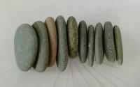 Галька плоская крупная, камень для росписи и поделок, 8-10 см, 10 шт