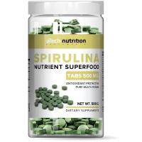 SPIRULINA SUPERFOODS («спирулина»), в таблетках, 500гр банка, aTech nutrition