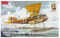 Roden Сборная модель Rod028 Немецкий истребитель-биплан Albatros W.4 Early, 1/72