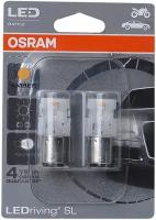 Лампа Светодиодная Py21/5w 1.9w 12v Bay15d Led Оранжевый (Блистер 2шт.) Osram арт. 1458YE-02B