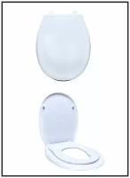 Сиденье жесткое для унитаза "Океан Lux с детской накладкой" белое ЕК-407D-01 (10/1)