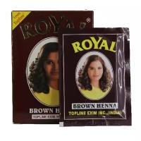 Набор Хна для окрашивания бровей Royal тёмно-коричневая 5x10 гр