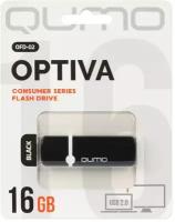 Флешка 16GB QUMO USB 2.0 Optiva 02 Black, черный корпус