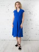 Платье для беременных и кормящих Мамуля Красотуля Мелисса Light синий 44