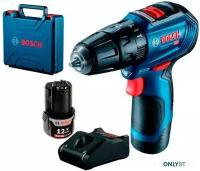 Шуруповерт Bosch GSB 12V-30 Professional 06019G9100 (с 2-мя АКБ, кейс)