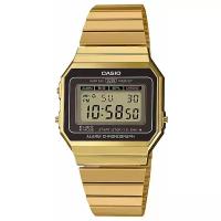 Наручные часы CASIO Vintage A700WG-9A, черный, золотой