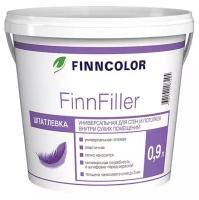 Шпатлевка FINNCOLOR FinnFiller, белый, 0.9 кг
