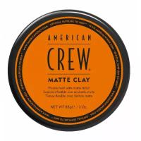 AMERICAN CREW, Глина пластичная матовая для волос сильная фиксация, MATTE CLAY, 85 гр