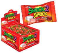 Жевательная резинка "SHOCK2SHOCK" CHERRY (Вишня) 4 гр 100 шт. (упаковка)