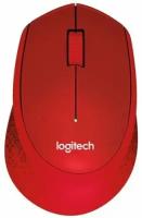 Мышь Wireless Logitech M330 Silent Plus 910-004911 red, USB, 1000dpi