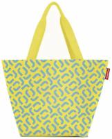 Сумка shopper m signature lemon