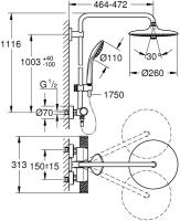 Душевой комплект Grohe Euphoria 27296003