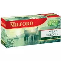 Чай улун Milford Milky Oolong в пакетиках, молоко, зелень, 20 пак