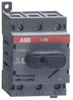 Рубильник 3П ABB OT80F3 на Din-рейку и монтажную плату 1SCA105798R1001