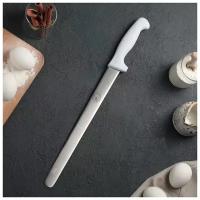 Нож для бисквита, ровный край, ручка пластик, рабочая поверхность 30 см ("12"), толщина лезвия 2 мм
