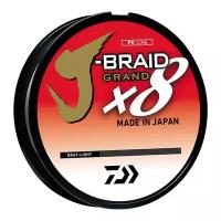 Плетеный шнур DAIWA J-Braid Grand X8 d=0.24 мм, 135 м, 22 кг, светло-серый, 1 шт