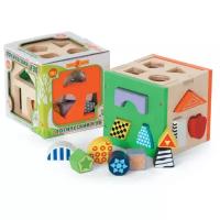 Игрушка деревянная - Куб логический "Папа Карло" в