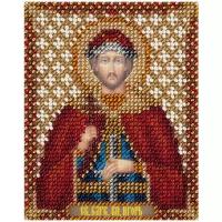 Набор для вышивания бисером PANNA Икона Святого благоверного князя Игоря Черниговского, 8,5*11см