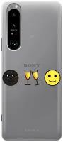 Силиконовый чехол с принтом Cheers! для Sony Xperia 1 III / Сони Иксперия 1 3