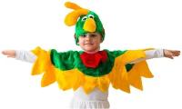 Бока С Карнавальный костюм Попугай зеленый, рост 122-134 см 1445