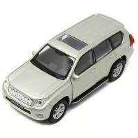 Игрушка модель машины Welly 1:34/39 Toyota Land Cruiser Prado серый металлик