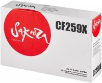 Картридж CF259X (59X) для HP, лазерный, черный, 10000 страниц, Sakura