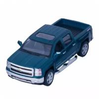 Машинка металлическая Kinsmart 1:46 «2014 Chevrolet Silverado» инерционная, зелёная KT5381D-4