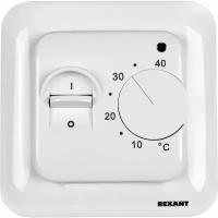 Термостат механический R70XT (OTN-1991; RTC 70.26; MST-1; MT-26; MTT-2; M5.713) 16А 3.6кВт для теплых полов датчик пола бел. Rexant 51-0531 (5шт.в упак.)