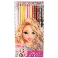 TOPModel Цветные карандаши Skin and Hair colours оттенки кожи и волос 12 цветов (5678)