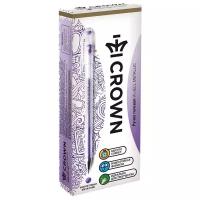 CROWN Набор гелевых ручек Hi-Jell Metallic, 0.5 мм, 12 шт