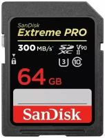 Карта памяти SanDisk SDXC Extreme Pro UHS-II V90 (300/260MB/s) 64GB