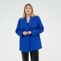 Пиджак женский с поясом Mist plus-size, р.52, синий Mist 7471712